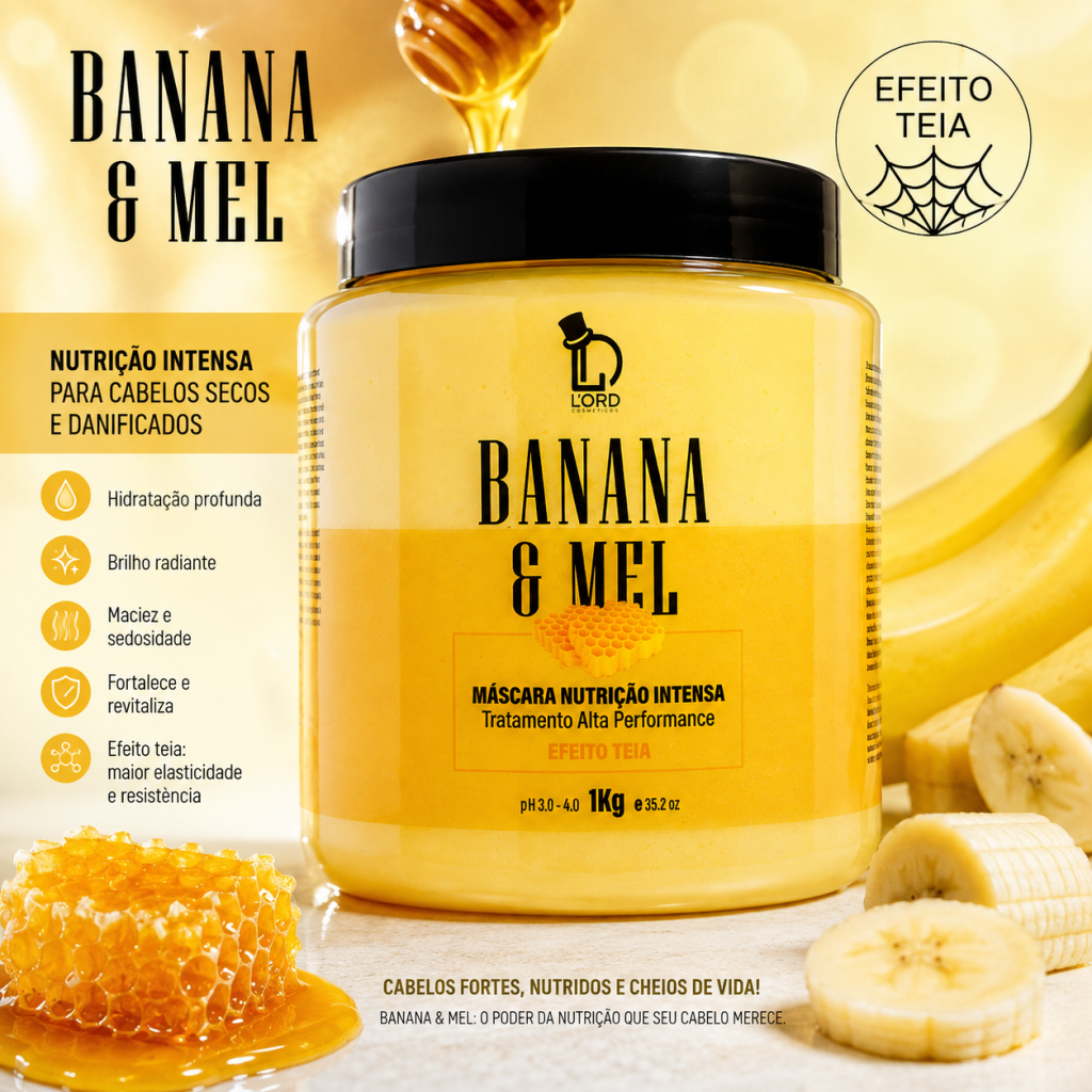 Creme 1kg banana e mel 