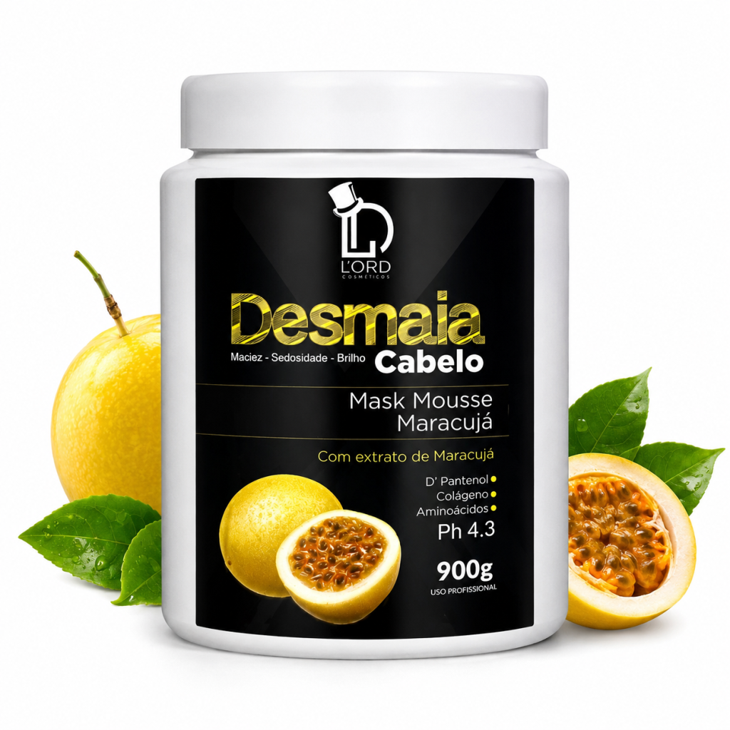 Máscara desmaia cabelo 
