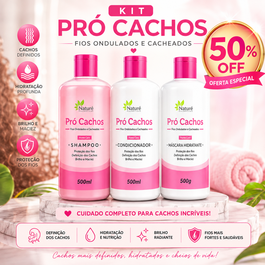 Kit pro cachos 500ml