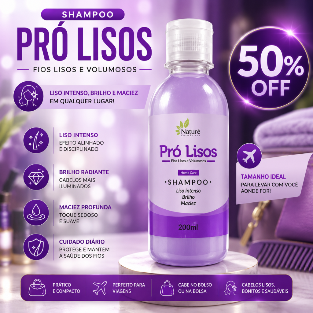 Shampoo liso 200ml