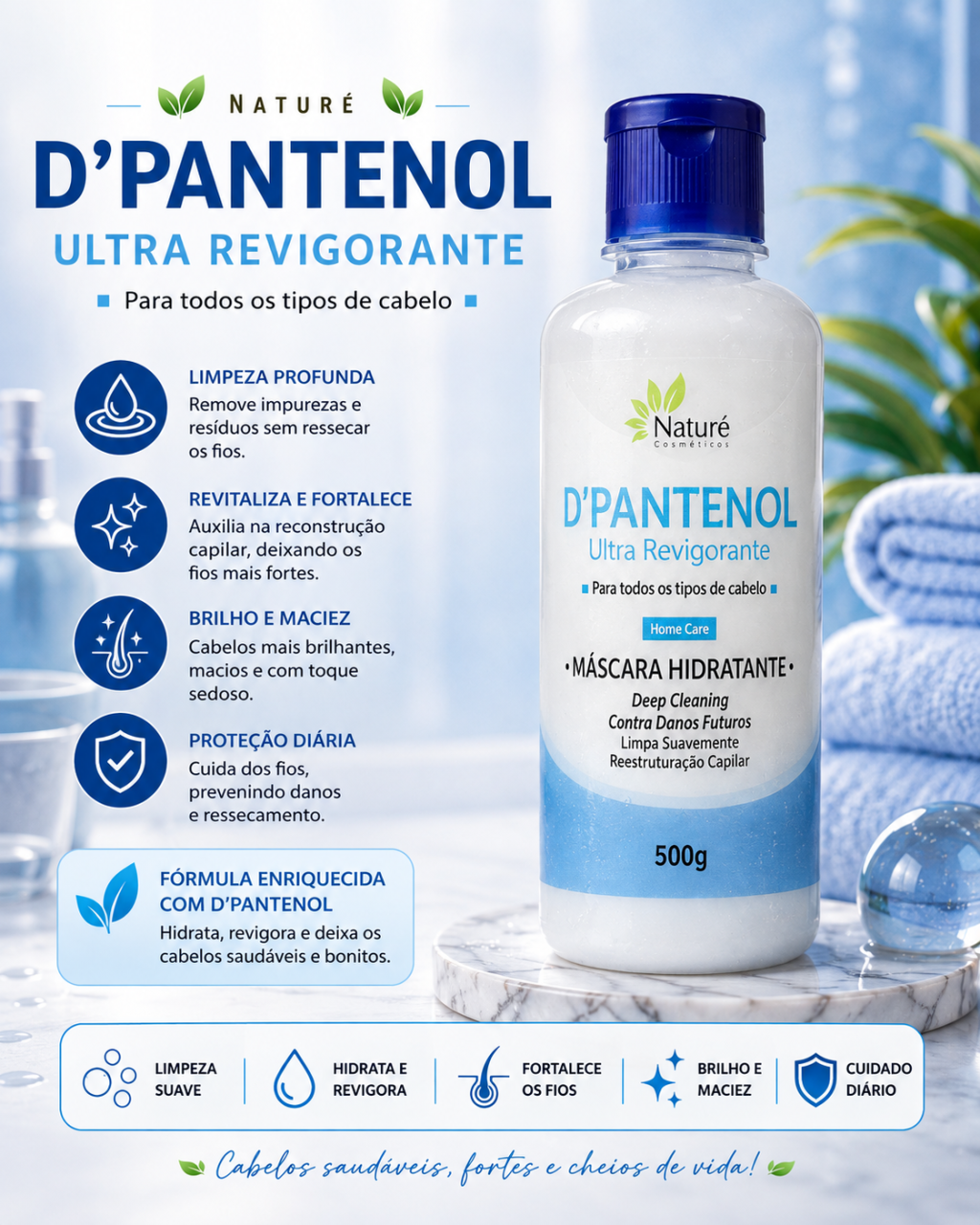 Máscara 500g dpantenol 