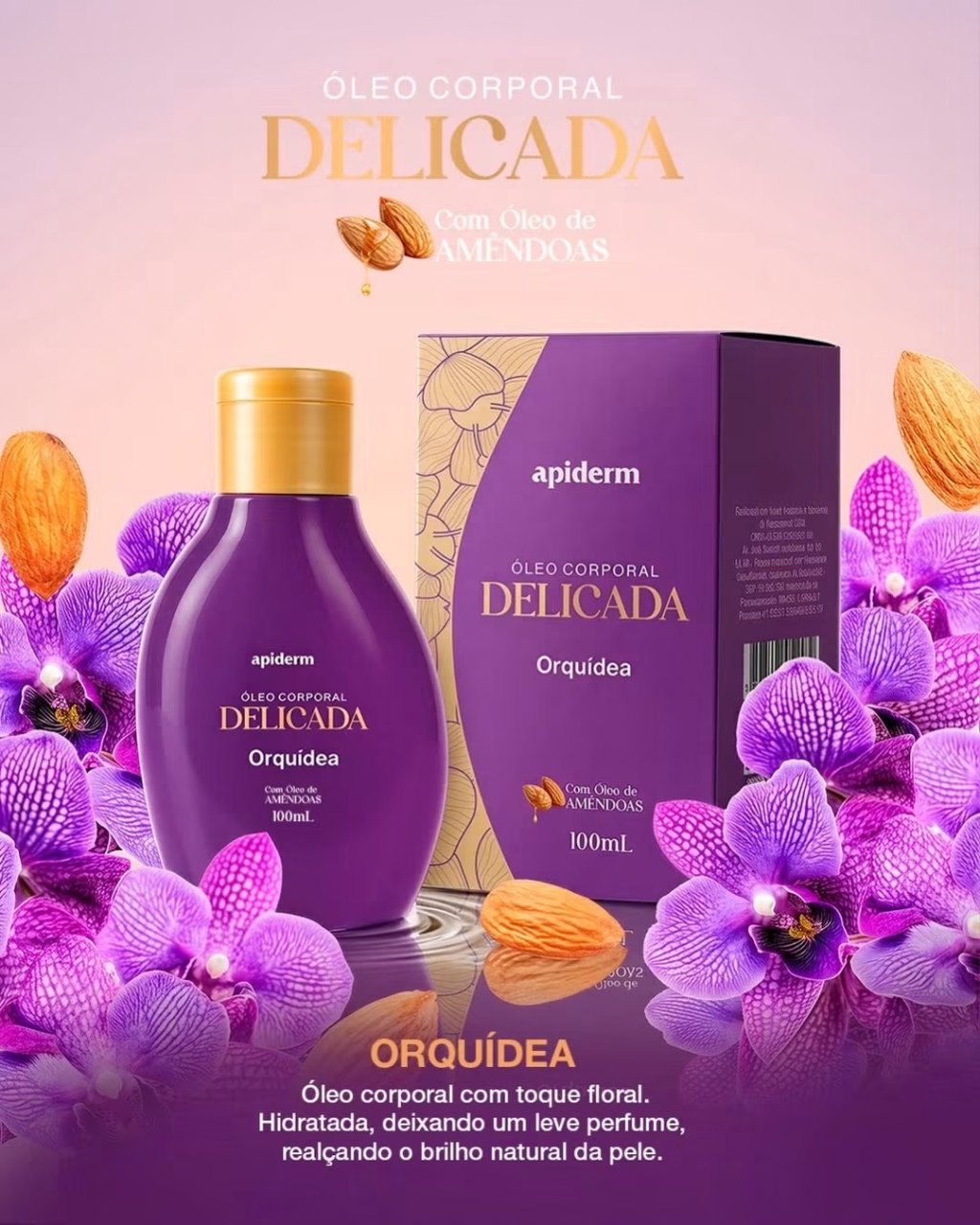 Óleo corporal de orquidea