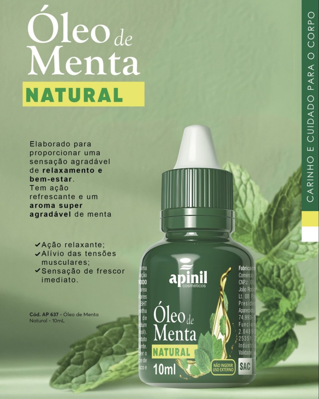 Óleo de menta 