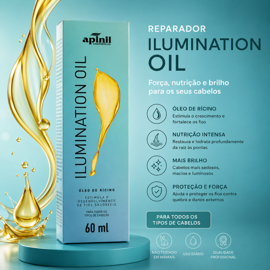 Reparador oleo de rícino