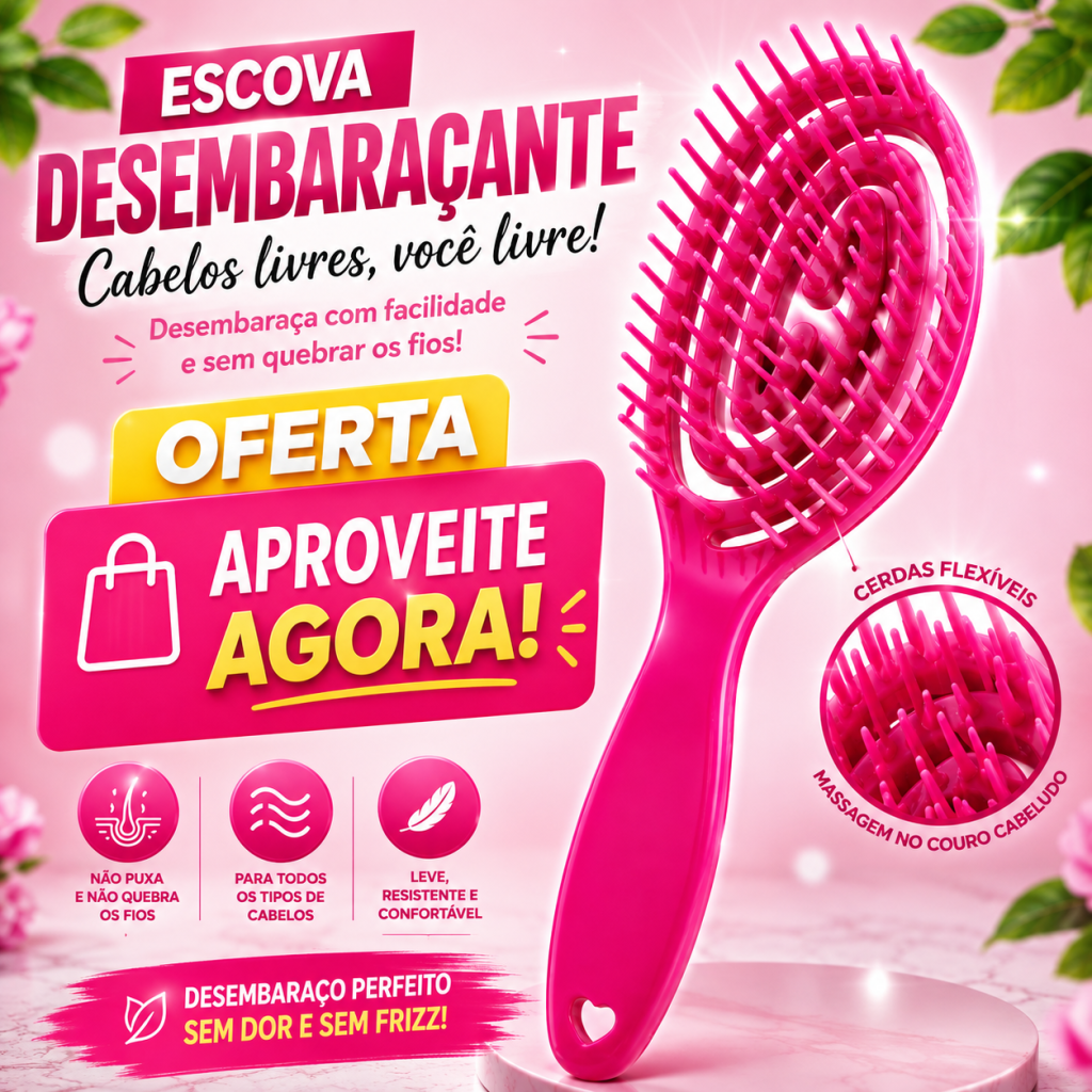 Escova de cabelo flex 