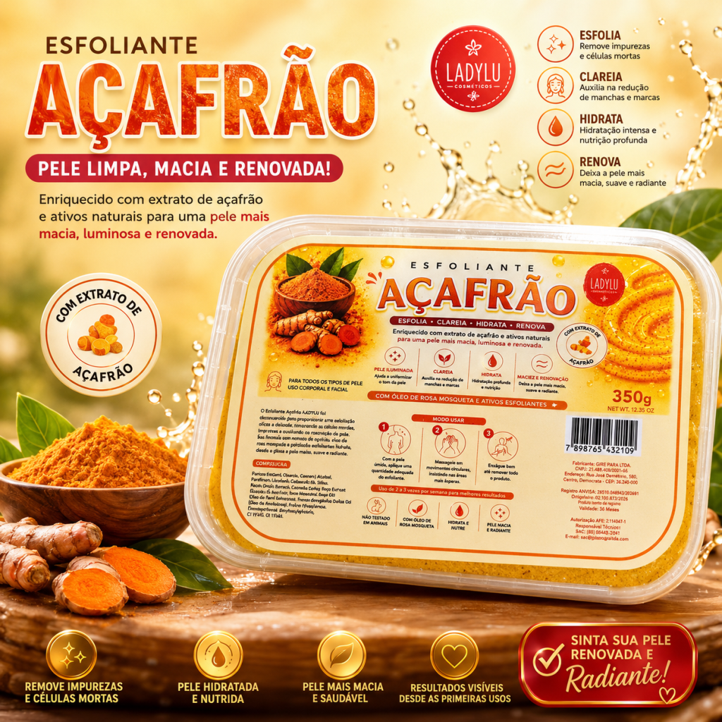 Esfoliante de açafrão 