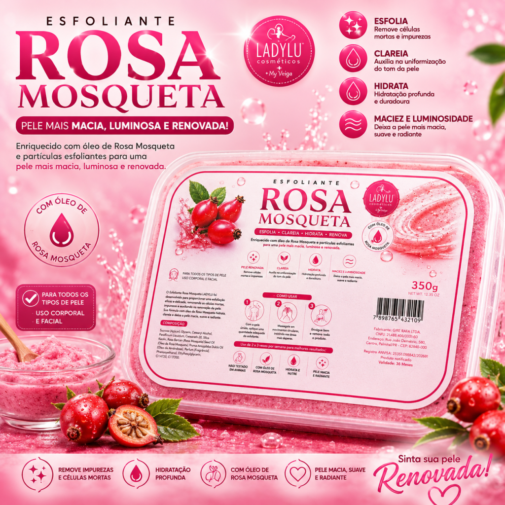 Esfoliante de rosa mosqueta 