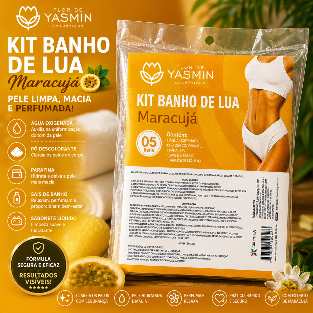 Banho de lua maracujá 5pçs