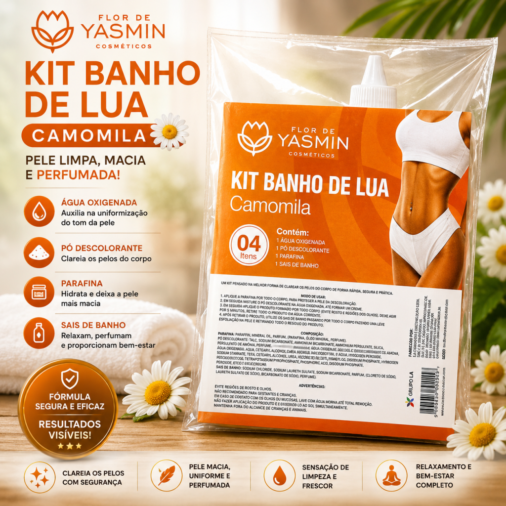 Banho de lua camomila 4pçs 