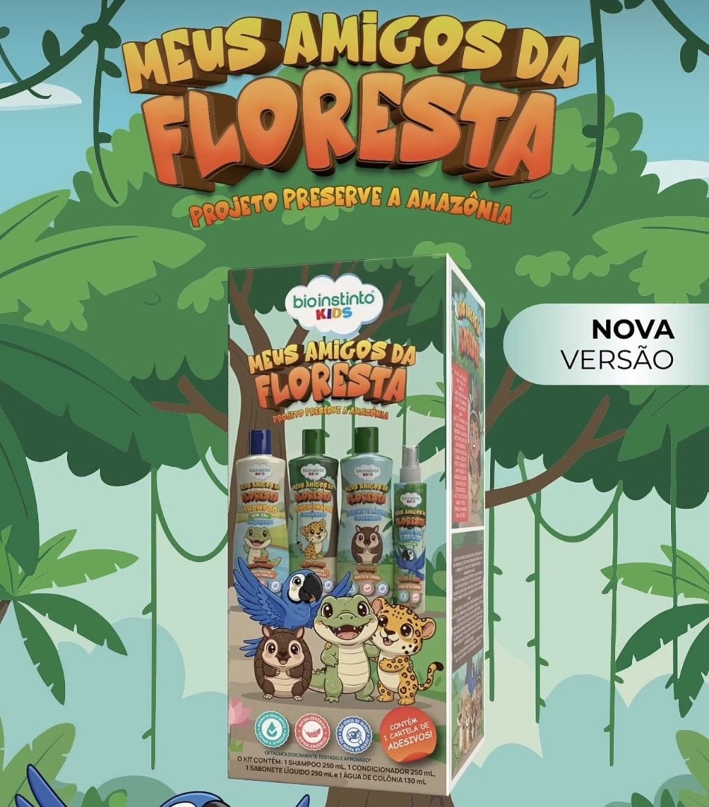 Kit infantil meus amigos da floresta 