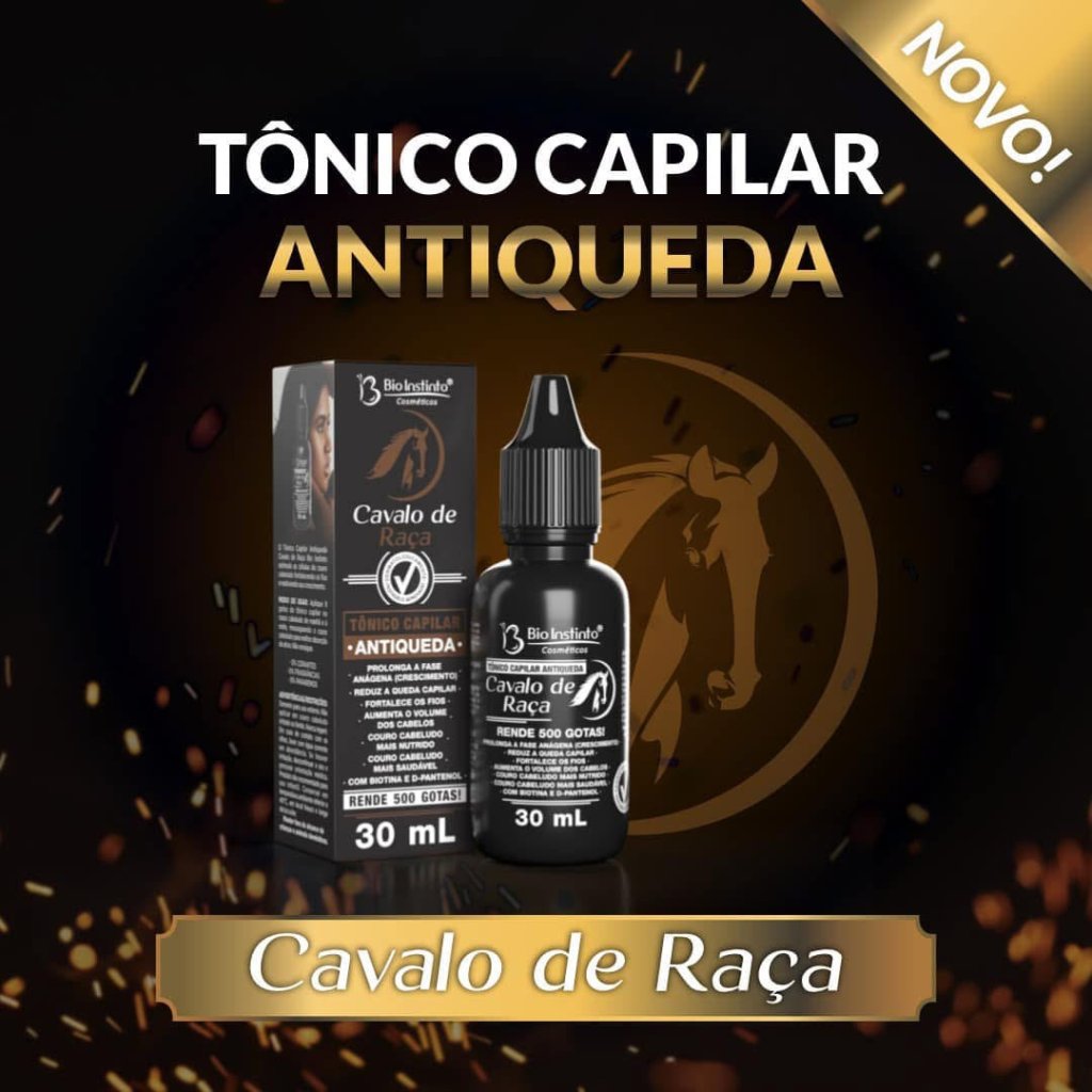Tônico capilar antiqueda cavalo de raça 