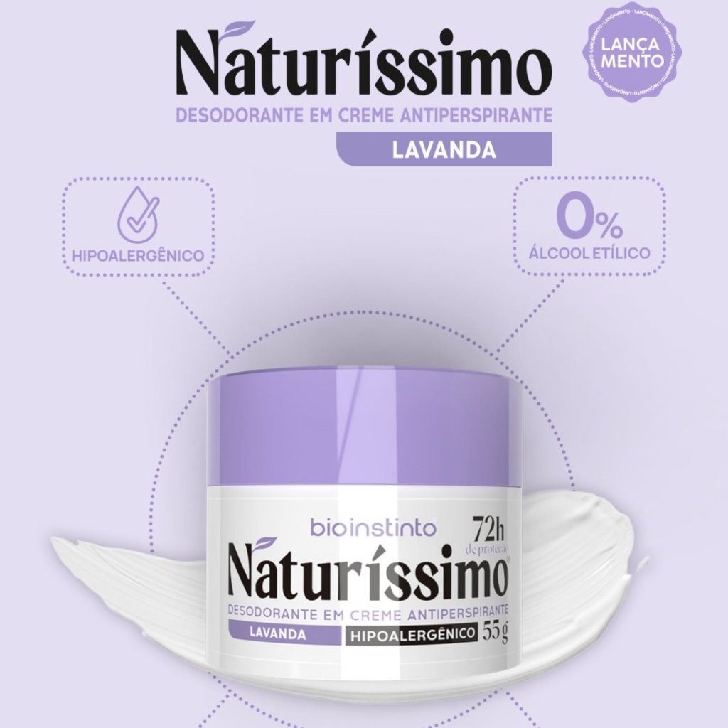 Desodorante em creme De lavanda 