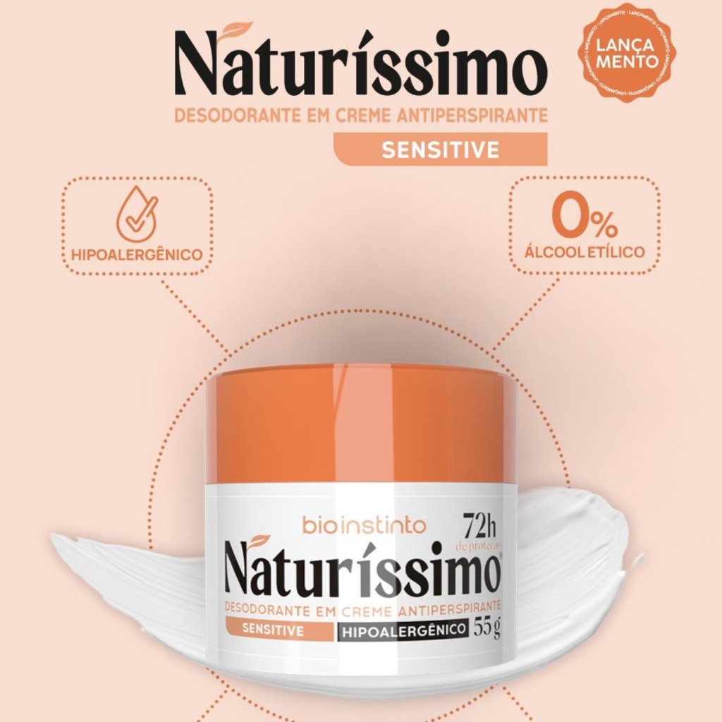 Desodorante em creme sensitive 