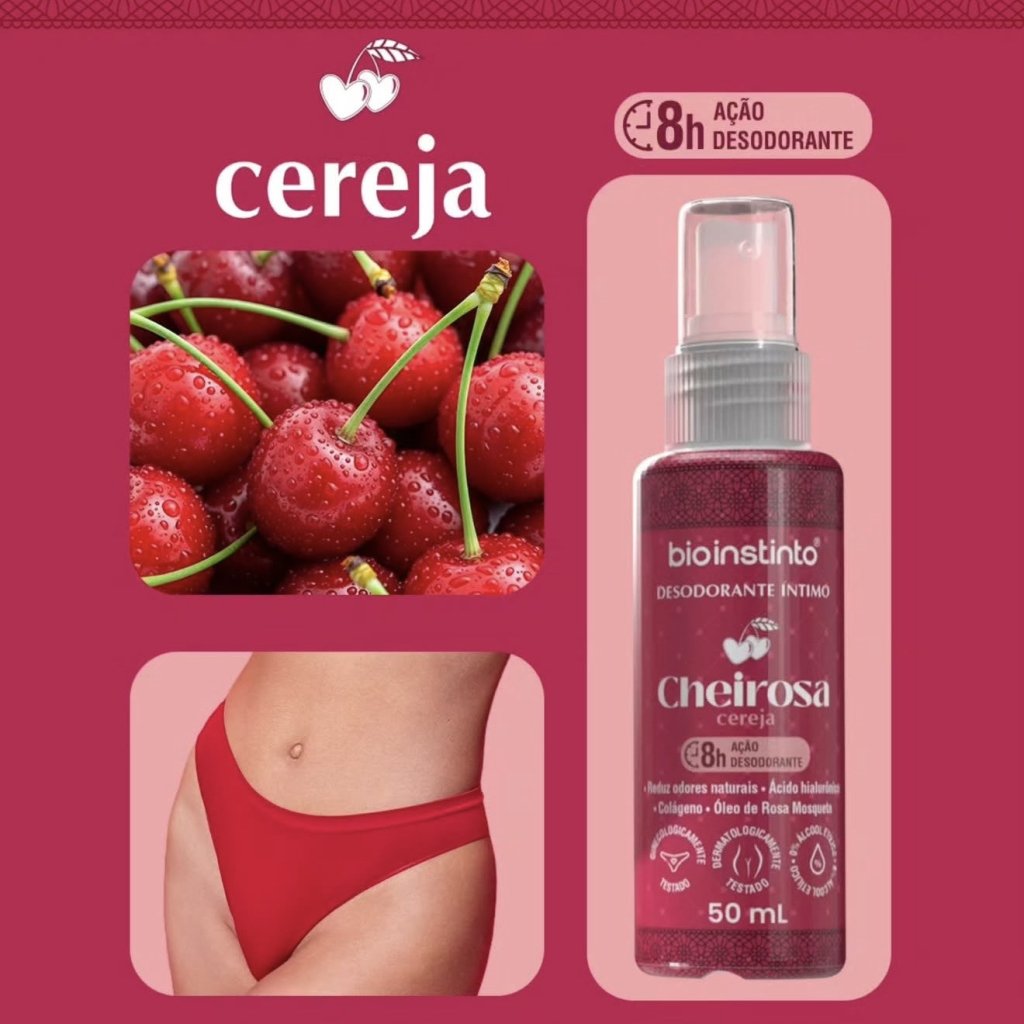 Desodorante íntimo de cereja 