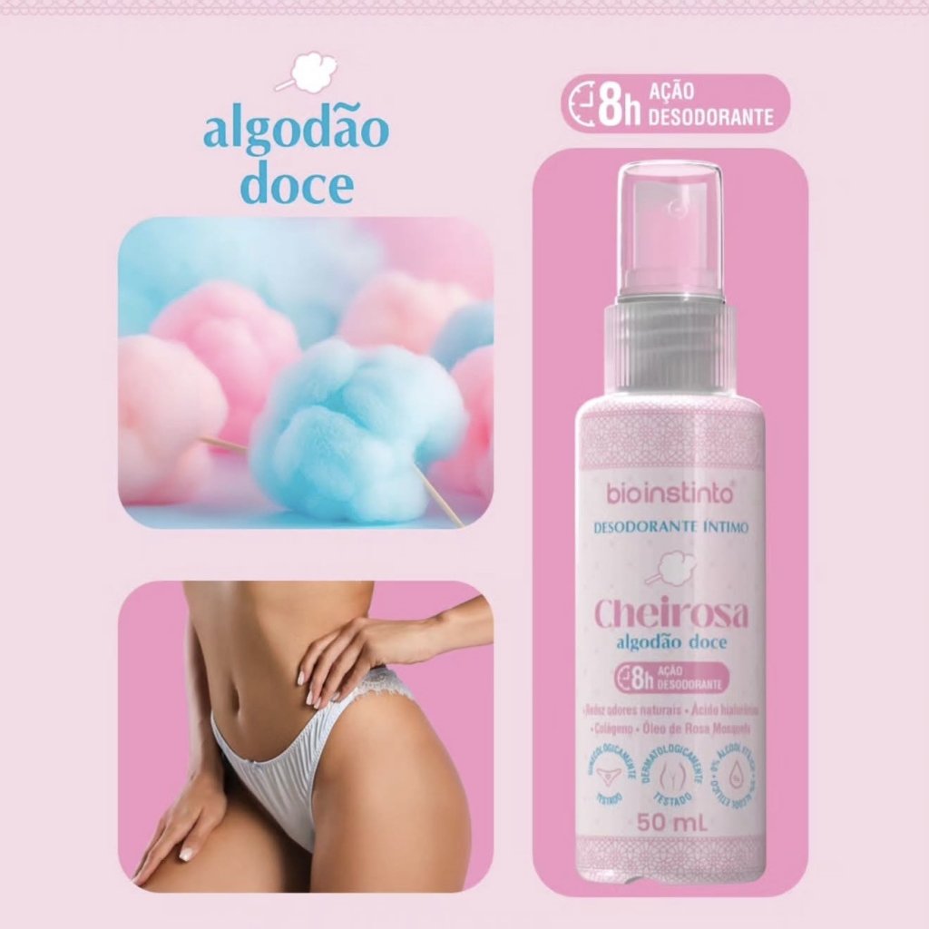 Desodorante íntimo de algodão doce 