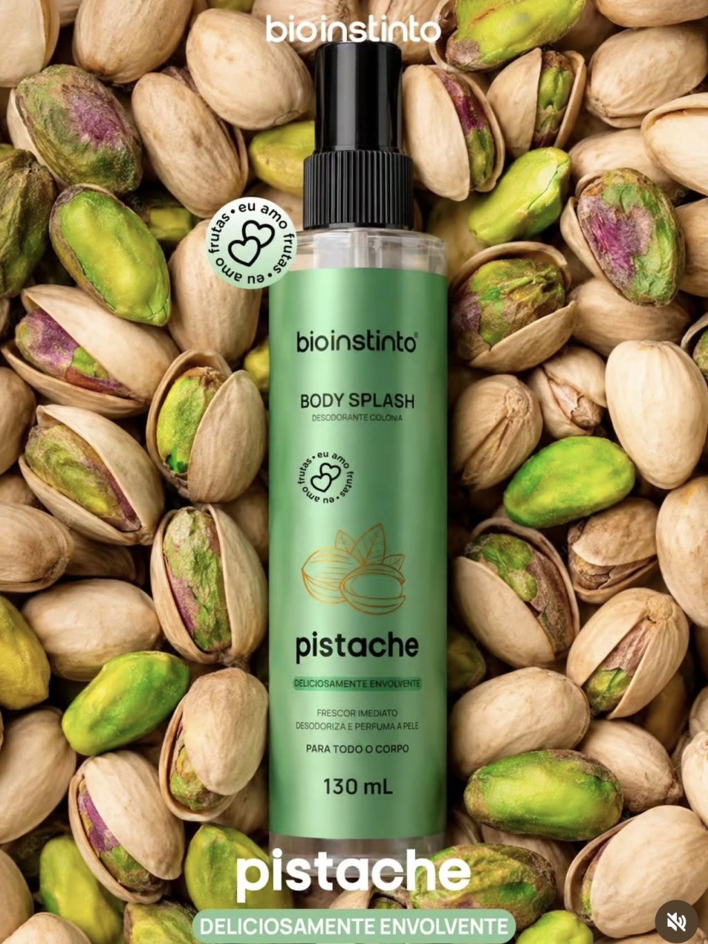 Body splash de pistache 