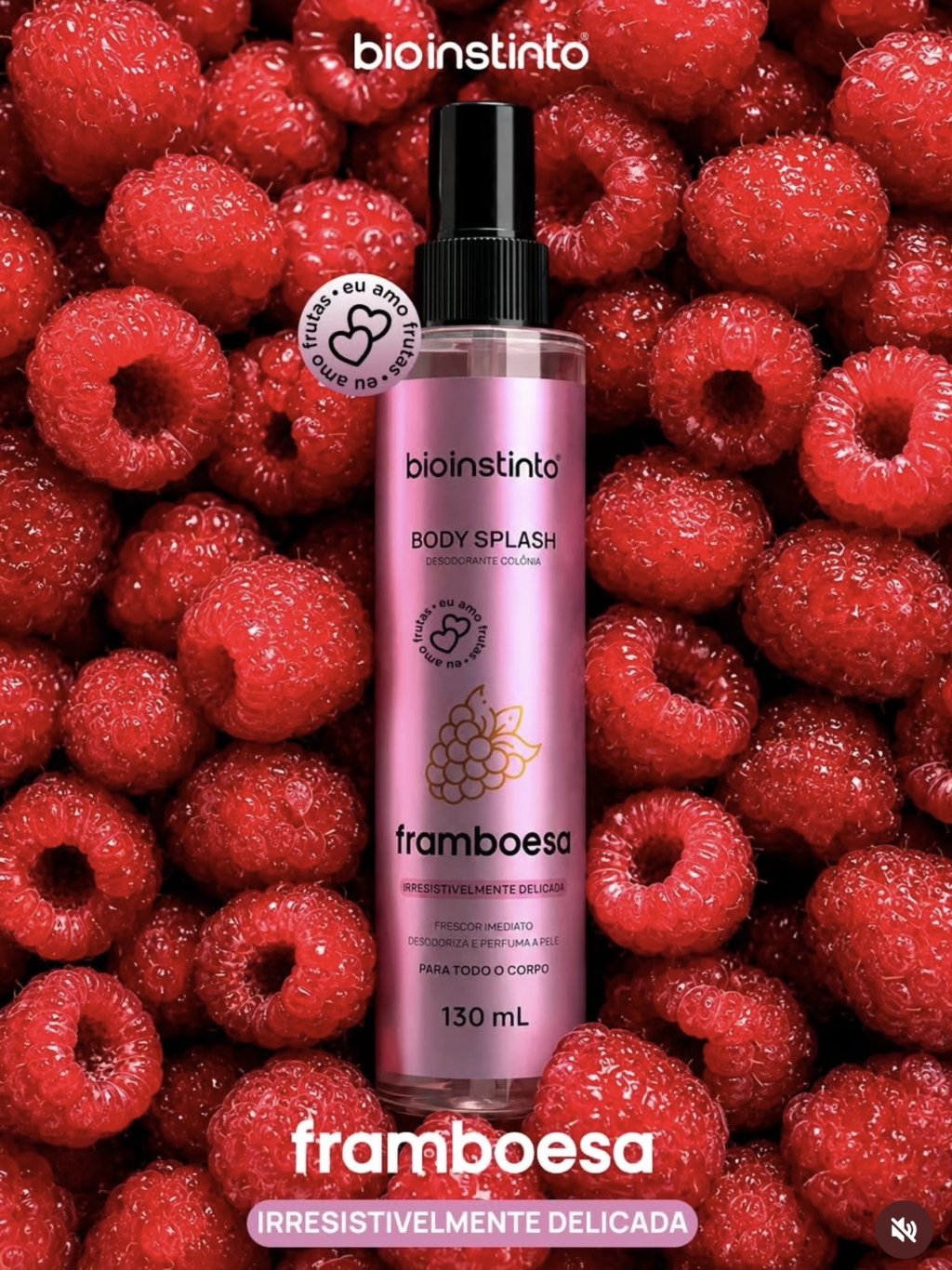 Body splash de framboesa 