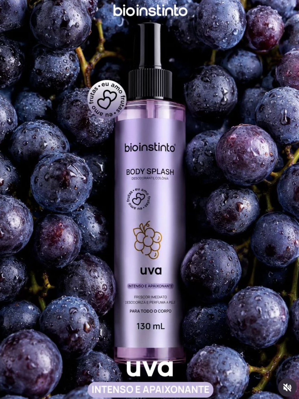 Body splash de uva 