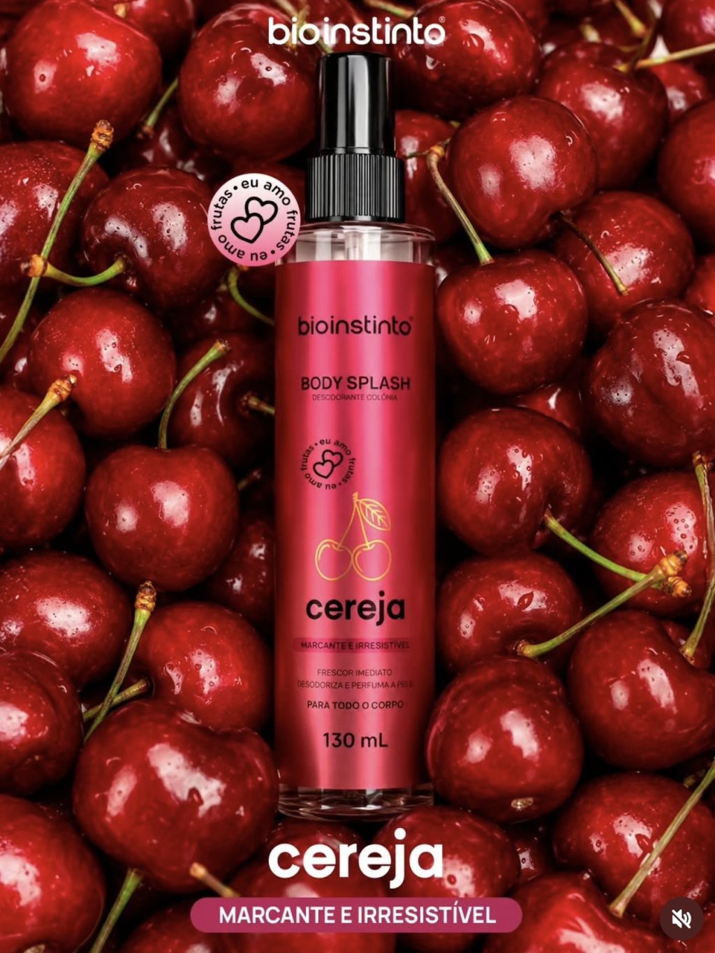 Body splash de cereja 