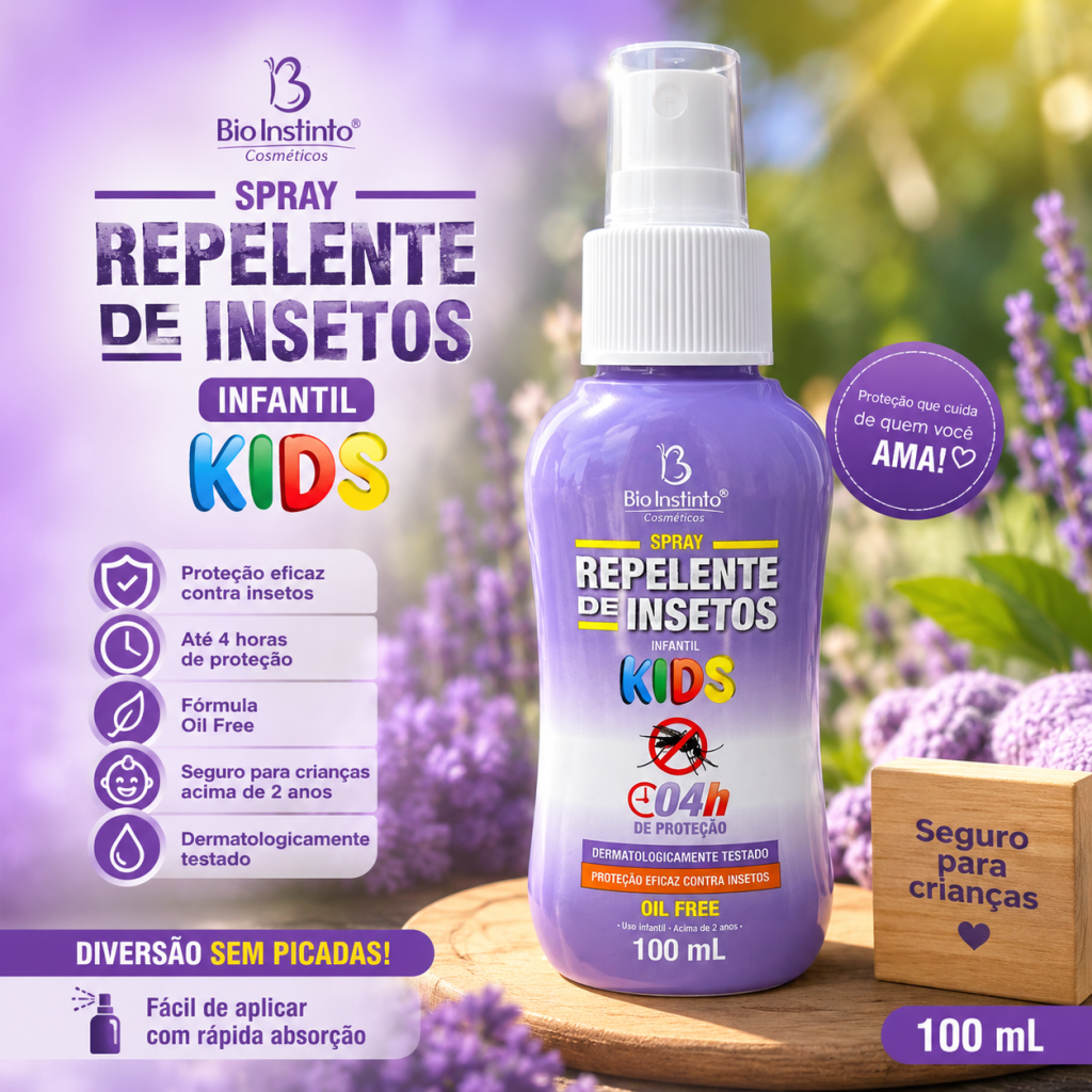 Repelente para insetos infantil 100ml