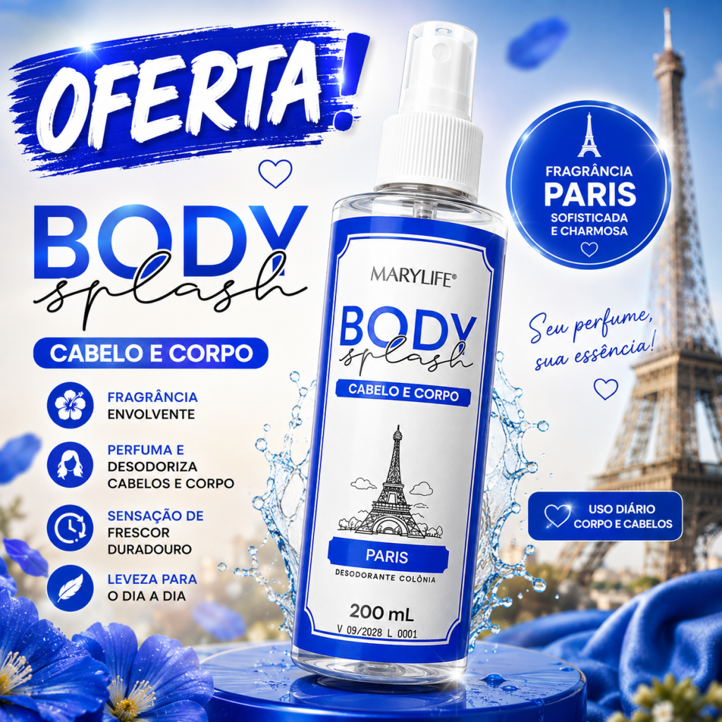 Body splash corpo e cabelo paris