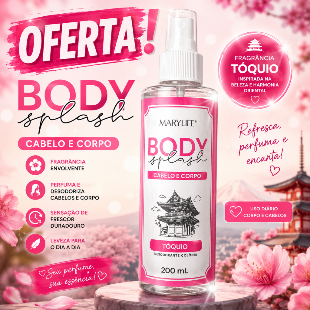 Body splash corpo e cabelo Tóquio 