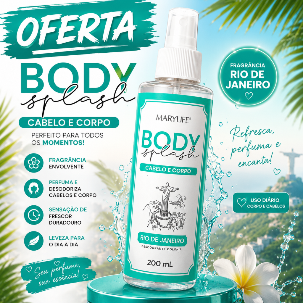 Body splash corpo e cabelo Rio de Janeiro 