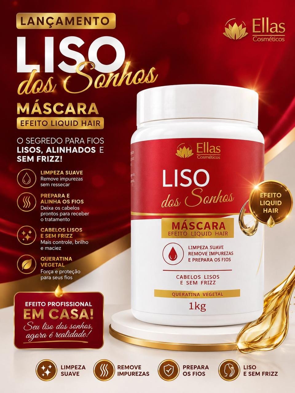 Máscara liso 1kg