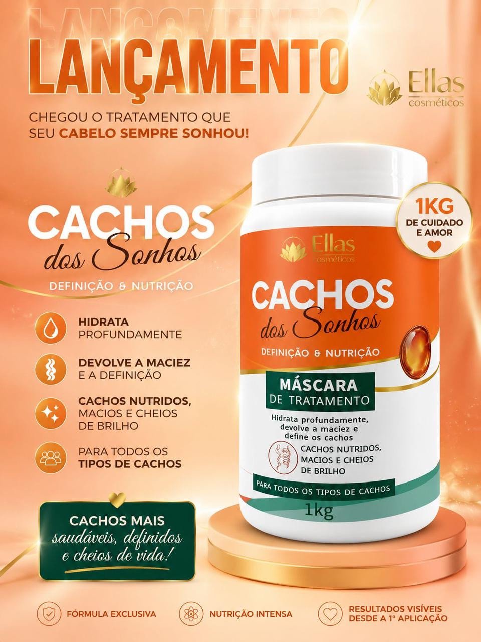 Máscara cachos 1kg