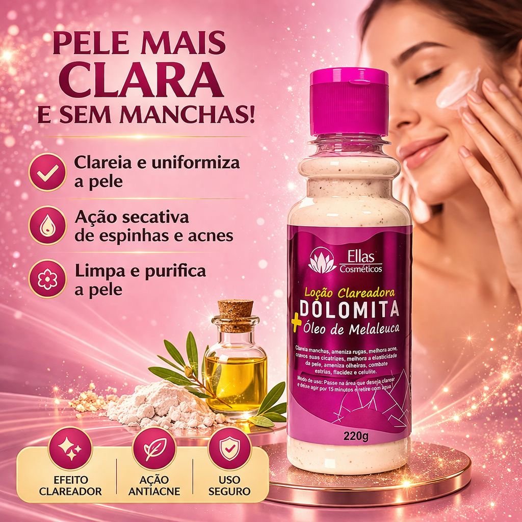 Loção dolomita clareadora