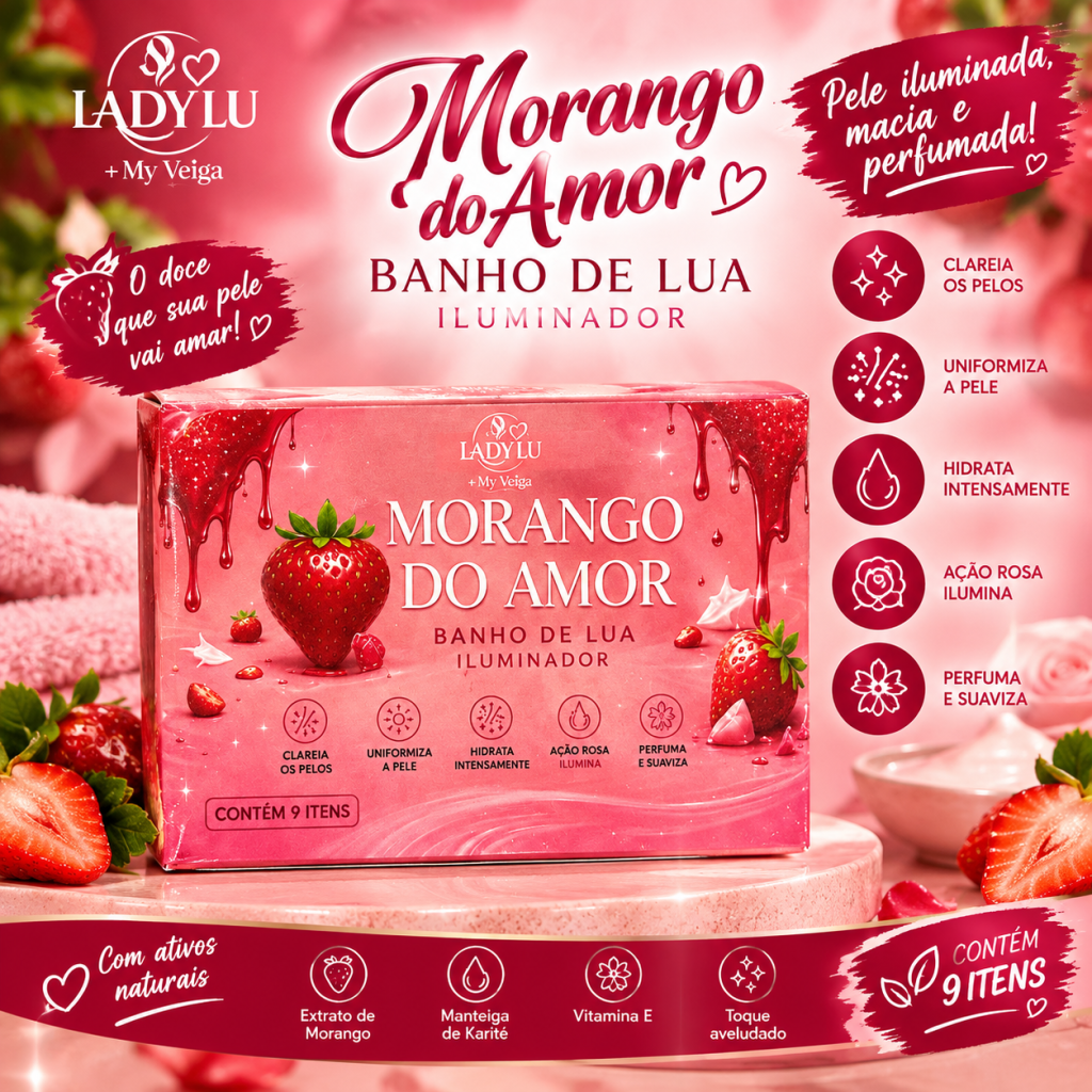 Banho de lua morango 