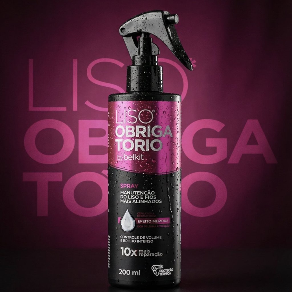 Spray liso obrigatório 