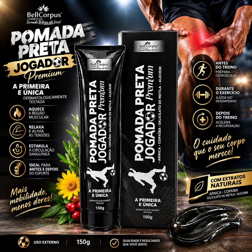 Pomada preta massageadora