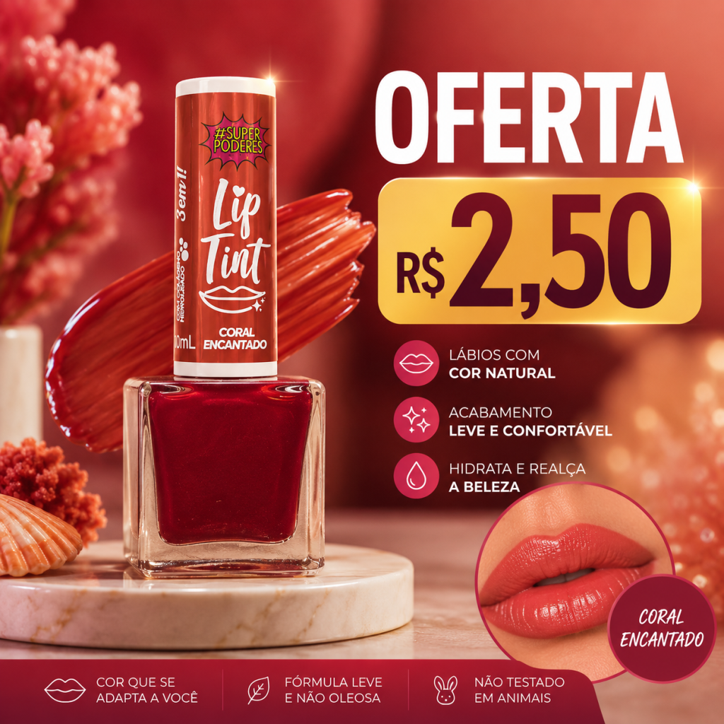 Lip tint coral