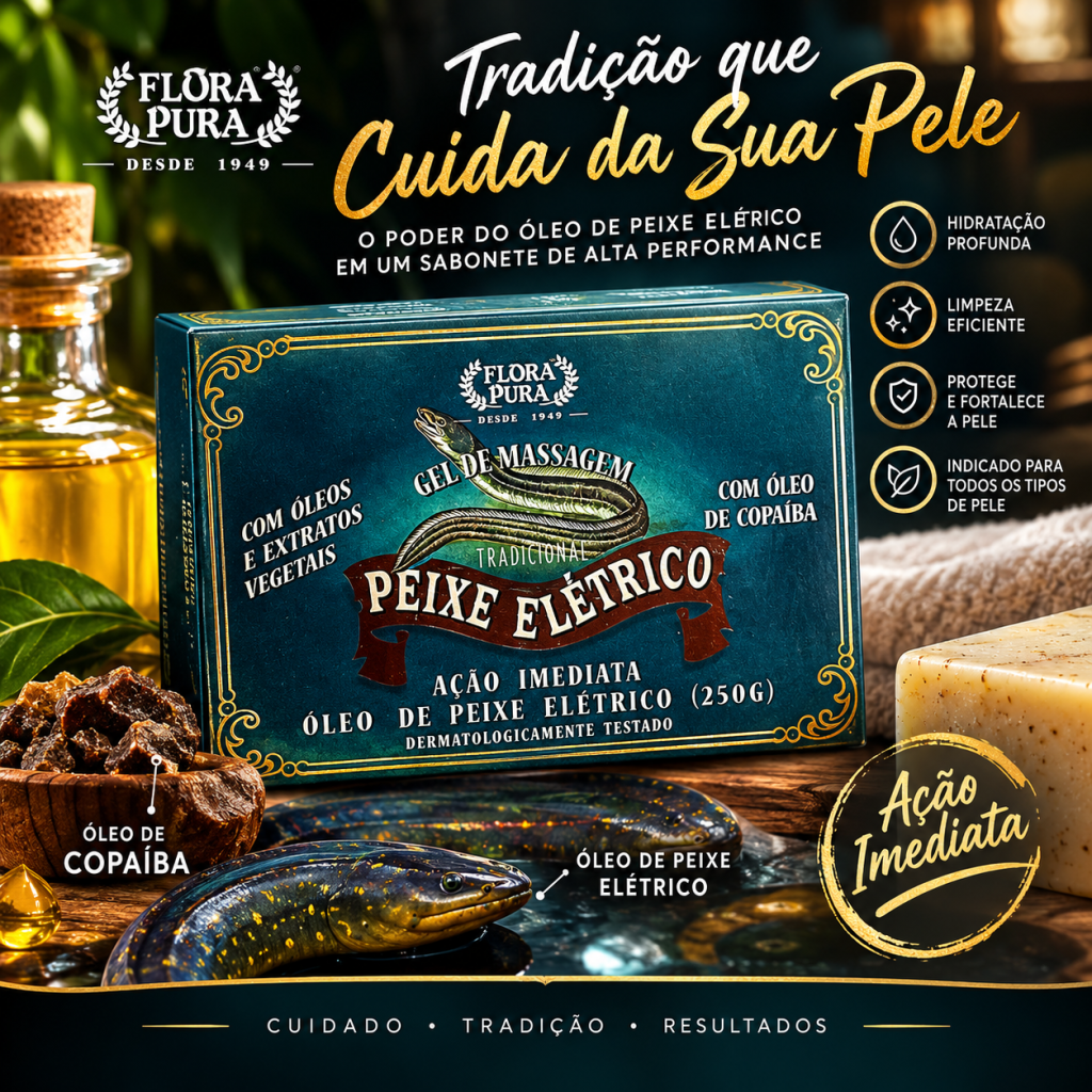 Gel massageador peixe elétrico 