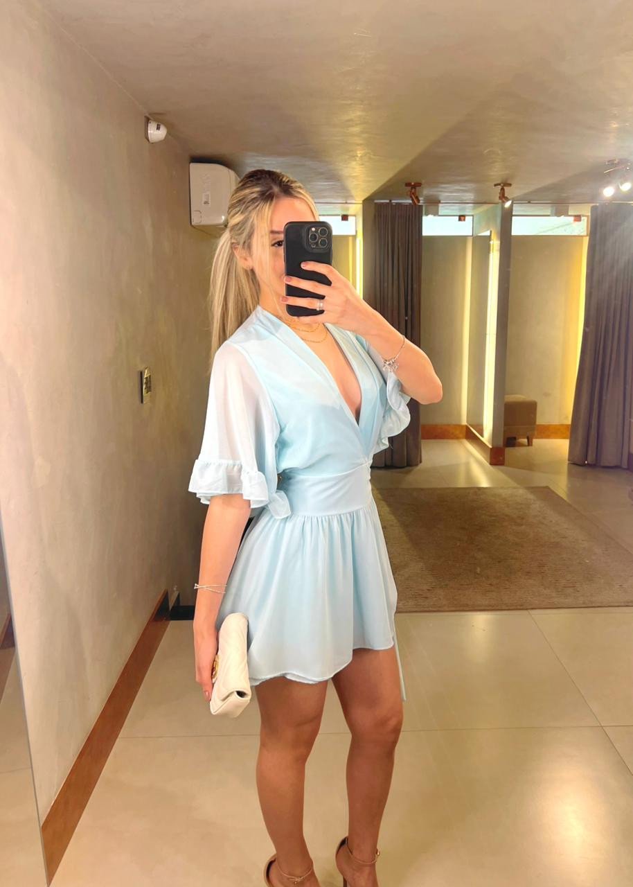 Macaquinho chiffon Maresia