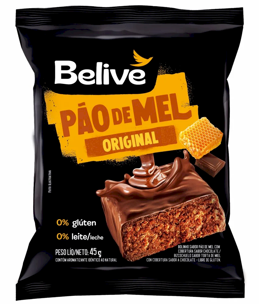 Pão de Mel - 45g - Belive
