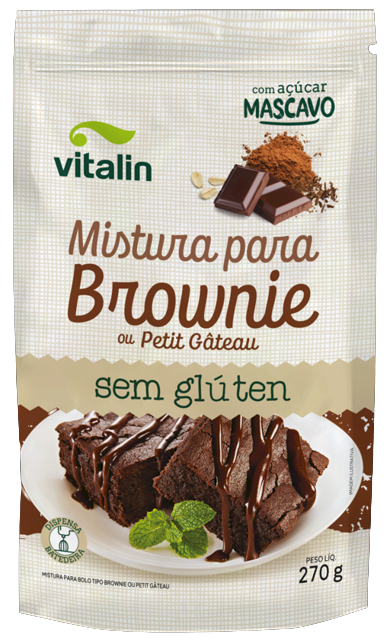 Mistura para Brownie - 270g - Vitalin