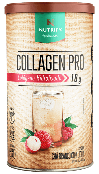 Collagen Pro Chá Branco c/ Lichia - 450g - Nutrify