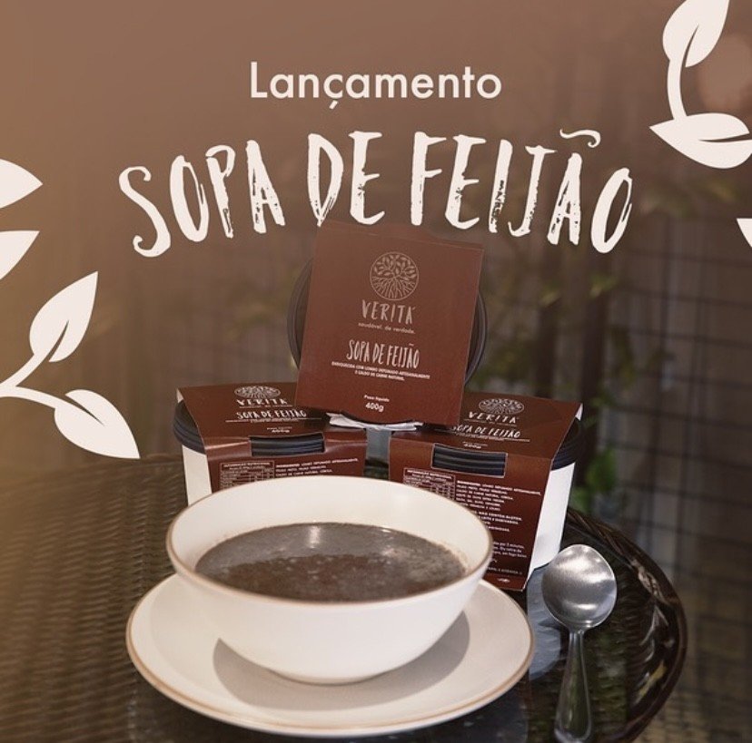 Sopa de Feijão c/ Lombo Defumado - 400g - Veritá
