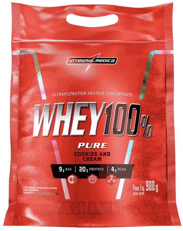 Whey Protein Concentrado Cookies - 900g - Integralmedica