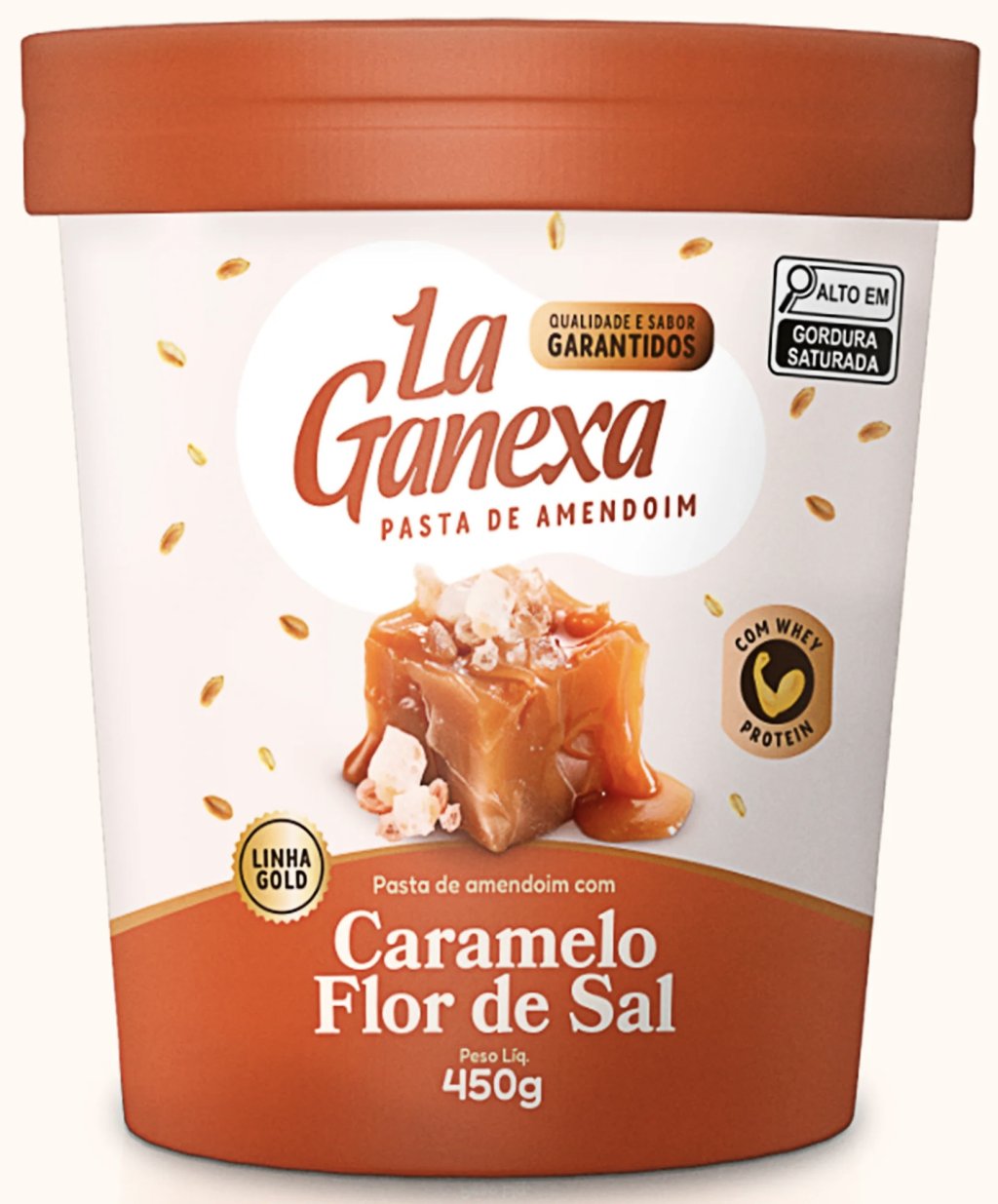Pasta de Amendoim Caramelo Flor de Sal - 450g - La Ganexa