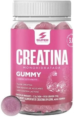Creatina Gummy Tutti-Frutti - 60 gomas - Super Nutrition