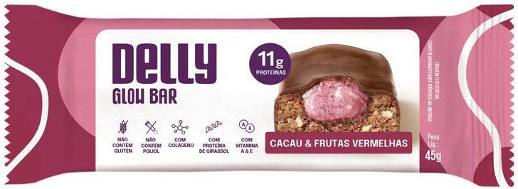 Glow Bar Frutas Vermelhas - 45g - Delly Nutrition