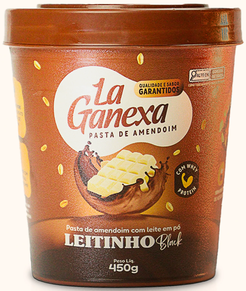 Pasta de Amendoim Leitinho Black - 450g - La Ganexa