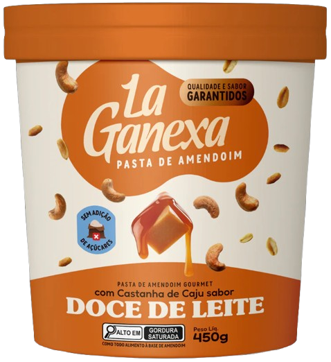 Pasta de Amendoim Doce de Leite - 450g - La Ganexa
