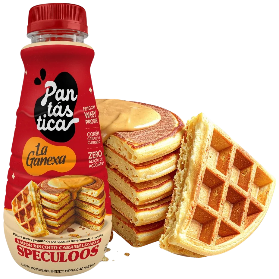 Mistura Proteica p/ Panqueca Biscoito Caramelizado - 100g - La Ganexa
