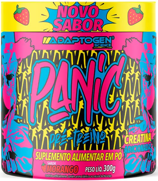 Panic Pré-Treino Limonada - 300g- Adaptogen