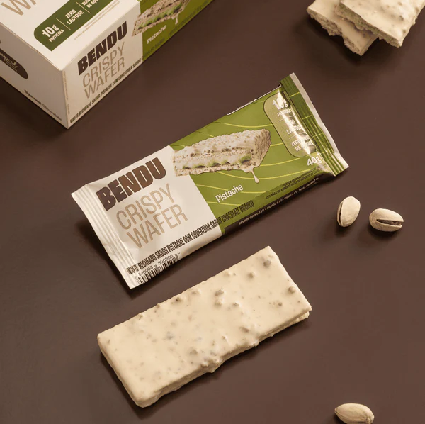 Crispy Wafer Pistache - 40g - Bendu