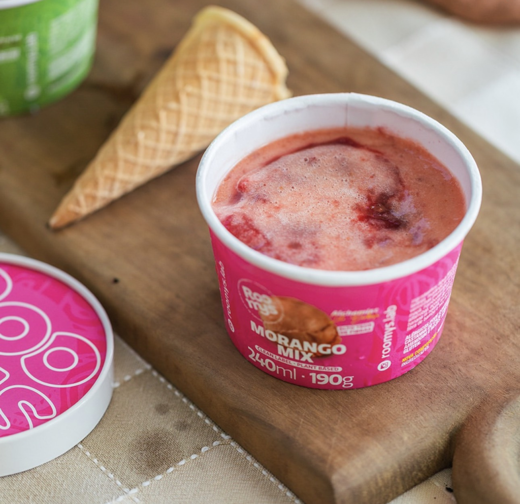 Sorvete Morango Mix  - 250mL - Roomys